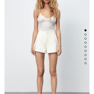 NWT zara topstitched shorts size small